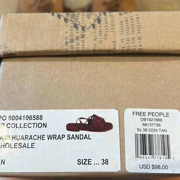 Free People Cami Huarache Wrap Sandals US 8 - Picture 8 of 9